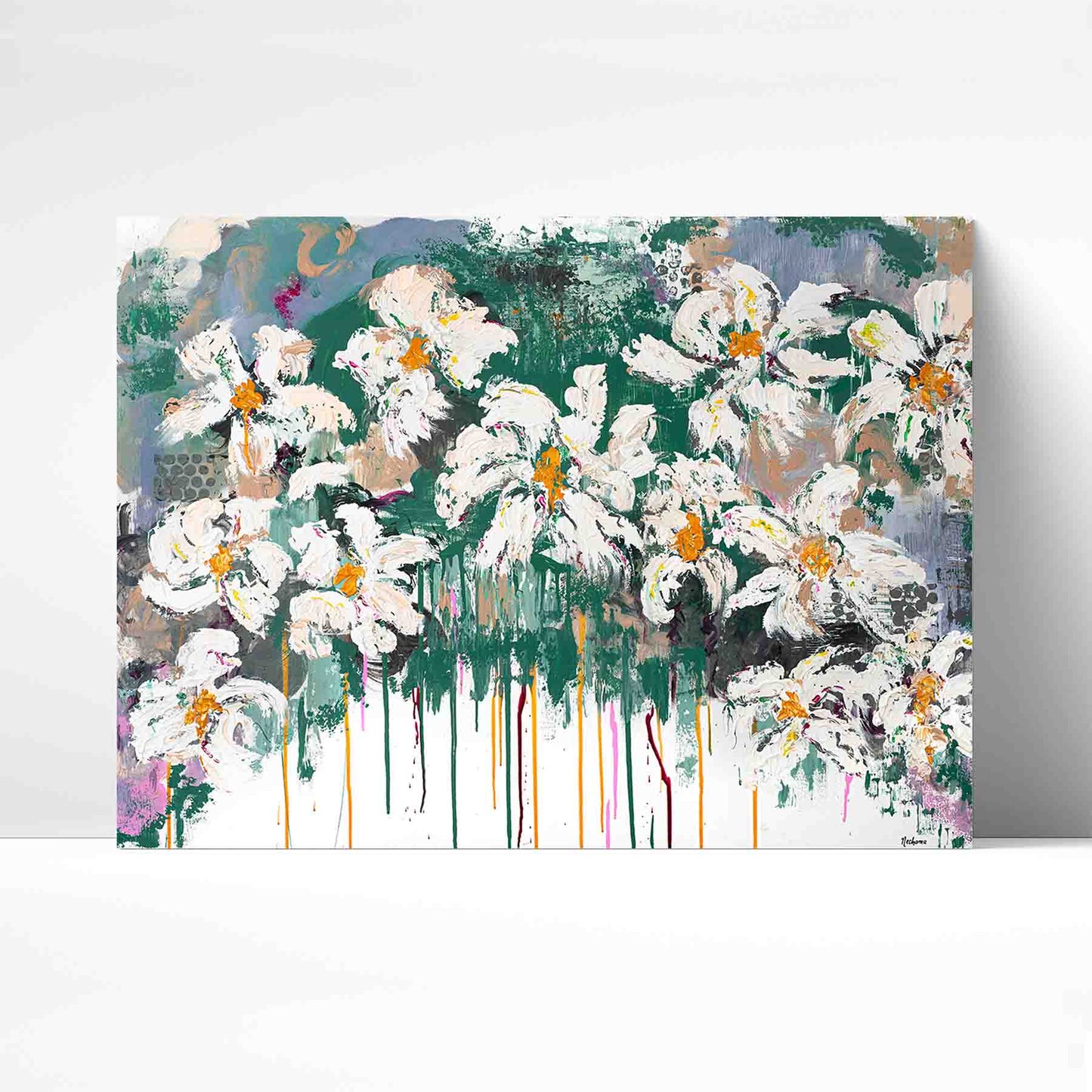 Floral Cascade Fine Art Paper Print