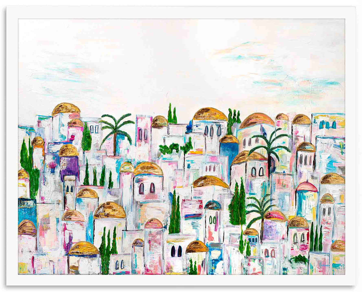 Joyous Jerusalem Fine Art Paper Print