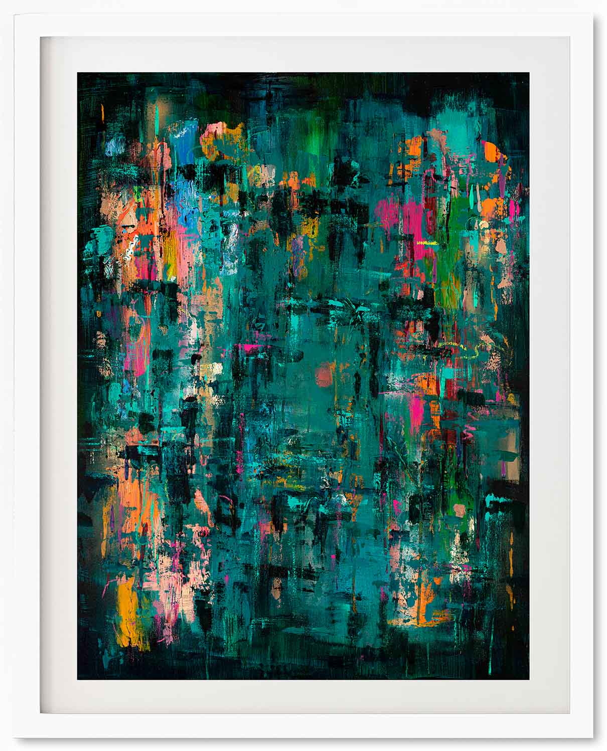 Turquoise Expressions Fine Art Paper Print