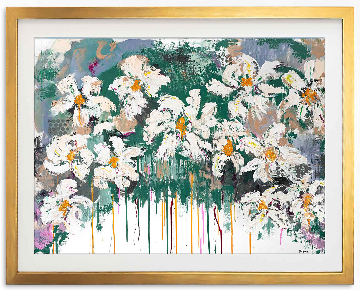 Floral Cascade Fine Art Paper Print