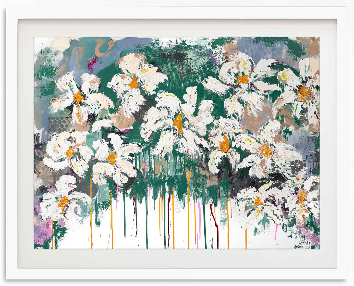 Floral Cascade Fine Art Paper Print